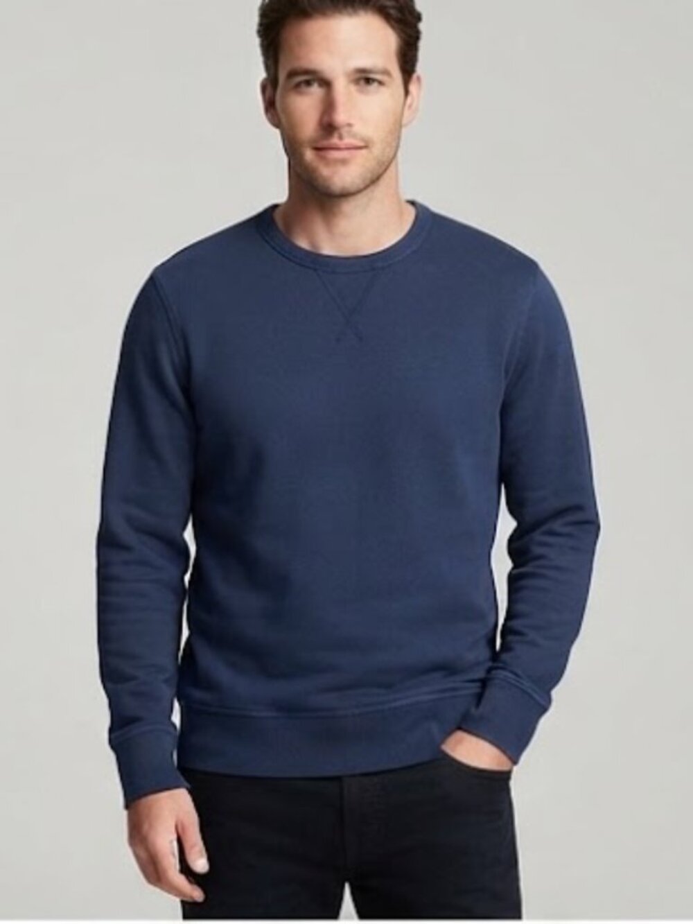Banana Republic Cotton Sweat Shirt Blue Mens M